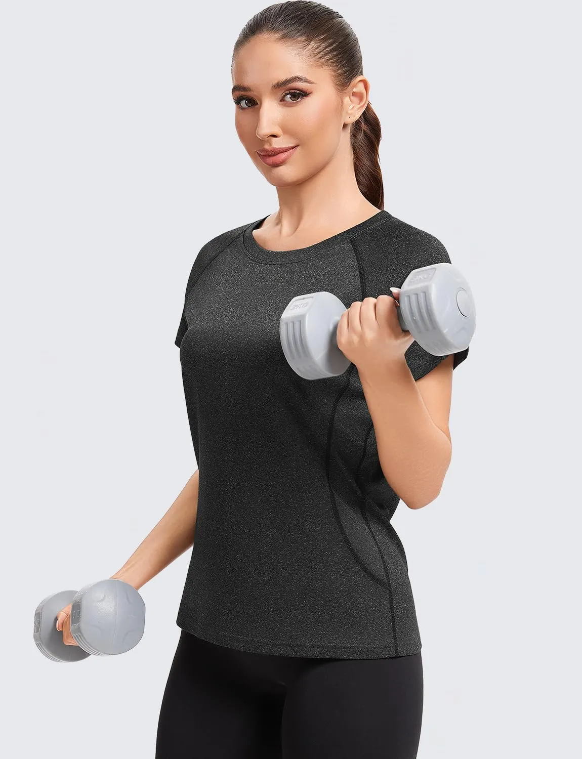 Star Vibe 4 Pack Women's Compression Shirt Short Sleeve Workout Tops Dry Fit Athletic Baselayer Gym Yoga Running T-Shirt