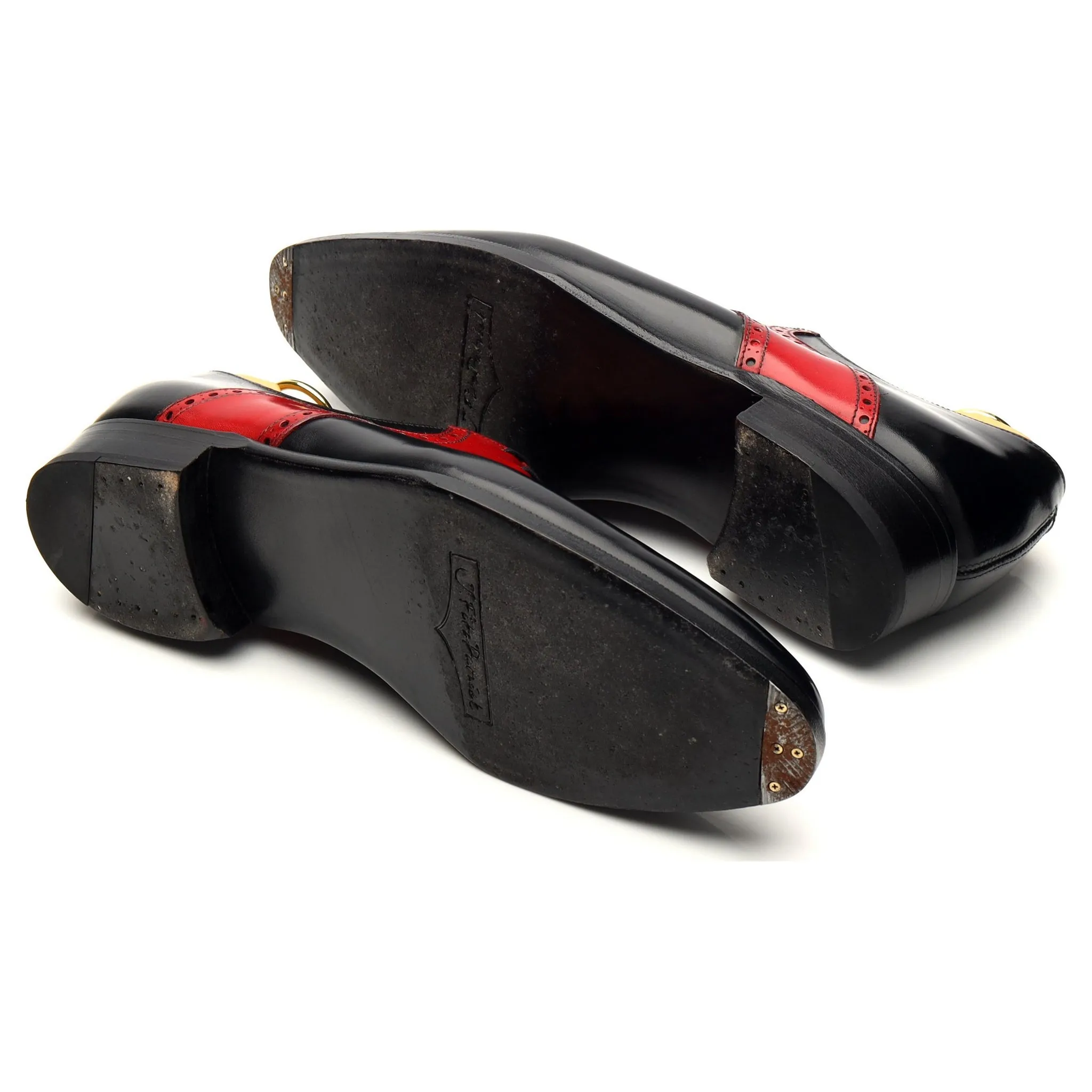 'Stefano Redux' Black & Red Leather Oxford UK 7.5 E