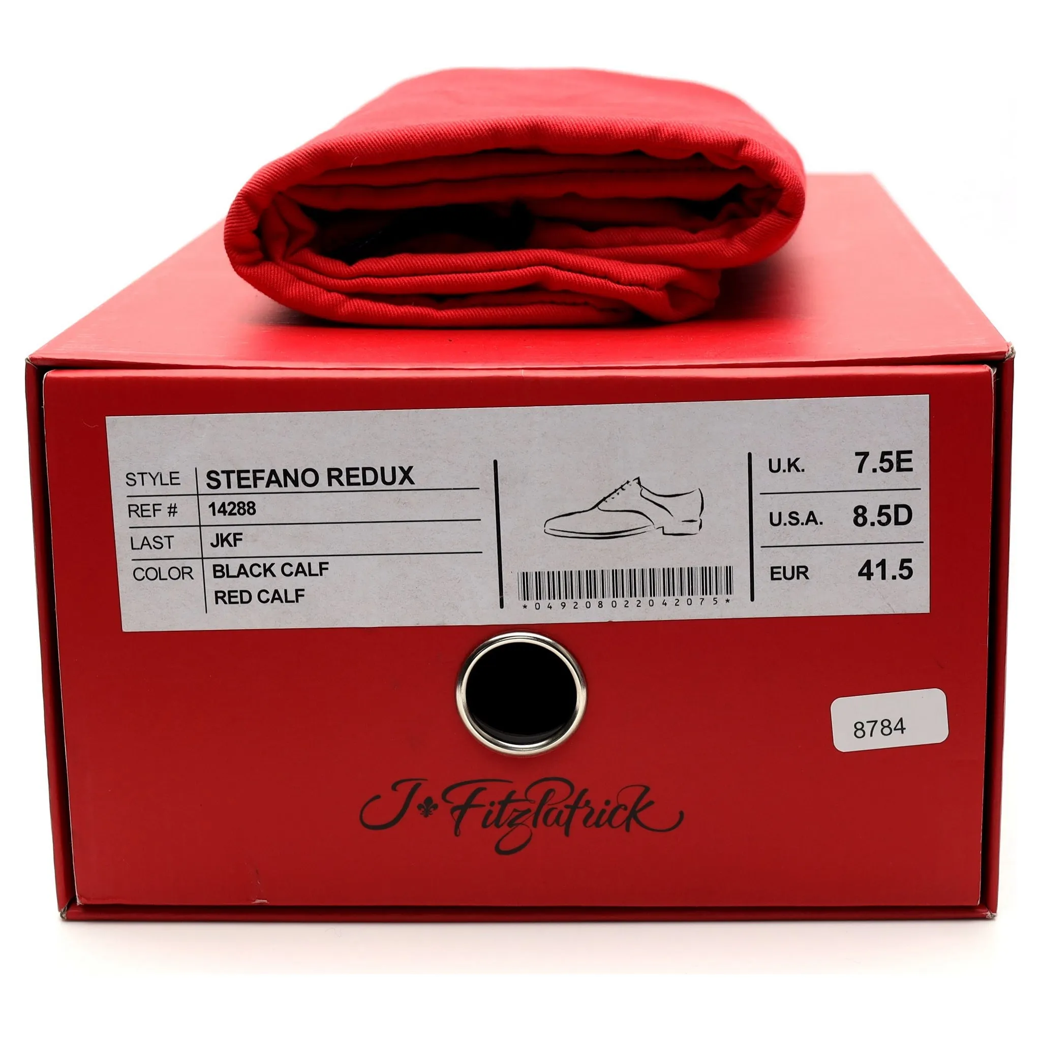 'Stefano Redux' Black & Red Leather Oxford UK 7.5 E