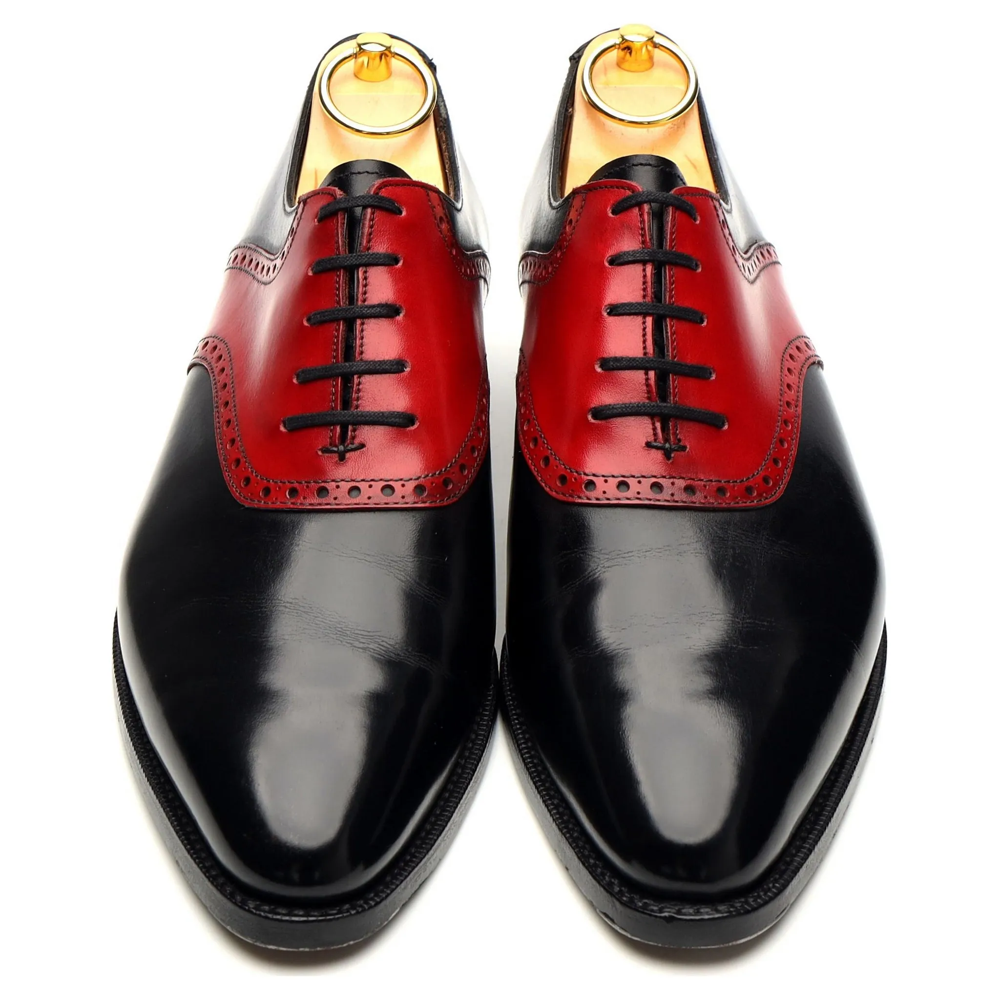 'Stefano Redux' Black & Red Leather Oxford UK 7.5 E