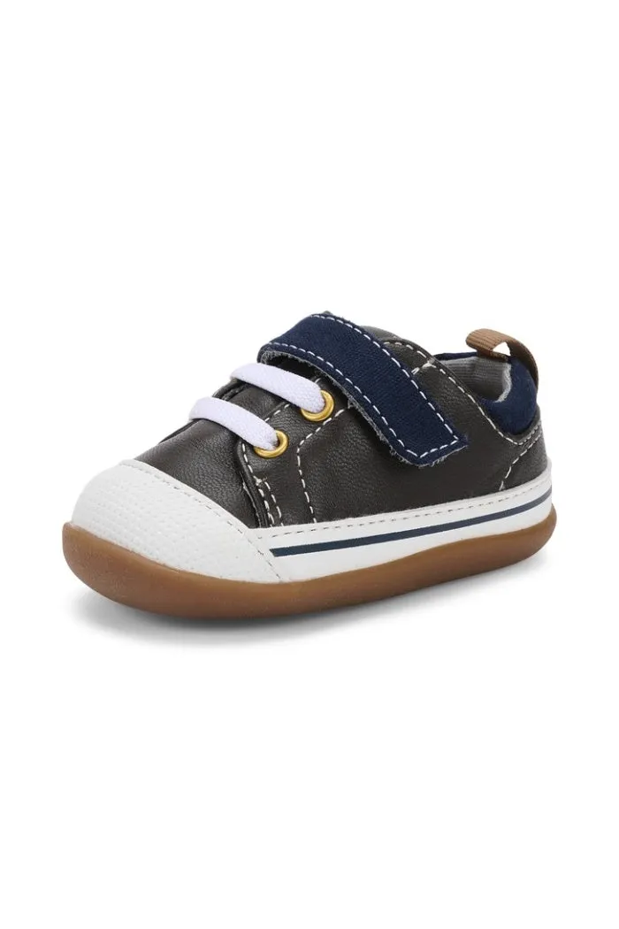 Stevie (First Walker) Brown Leather/Blue