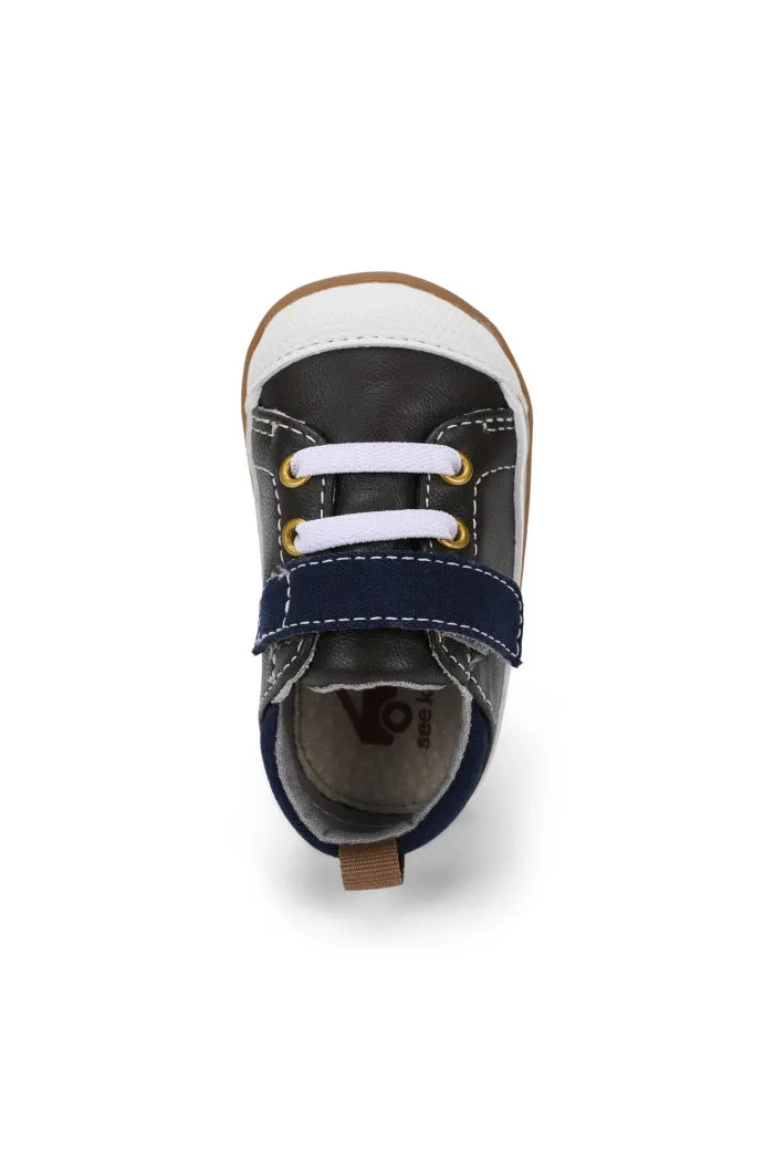 Stevie (First Walker) Brown Leather/Blue
