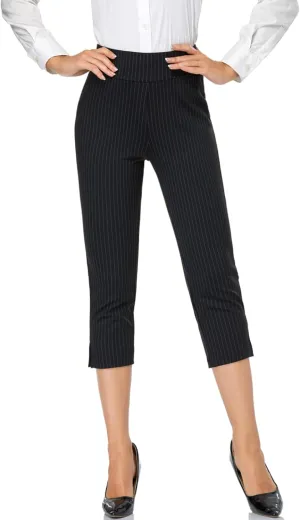 Tapata Women's Capri Dress Pants 19"/20.5" Stretch High-Waist Crop Office Work Pants Summer Casual Capris Slacks Yoga