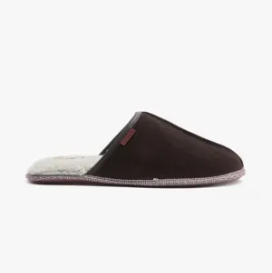 Ted Baker PETERR Mens Suede Mule Slippers Brown