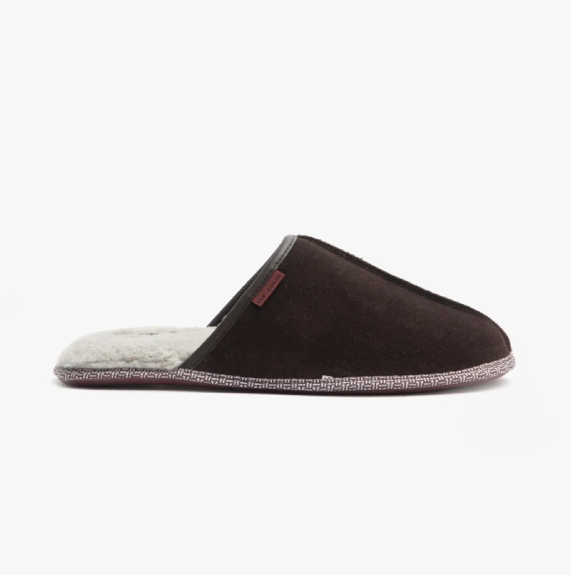 Ted Baker PETERR Mens Suede Mule Slippers Brown