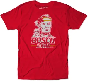 theCHIVE Busch Honest Abe Lincoln Drinking Fourth of July Beer T-Shirt Navy