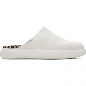 TOMS ALPARGATA MALLOW Womens Textile Mule Slippers White