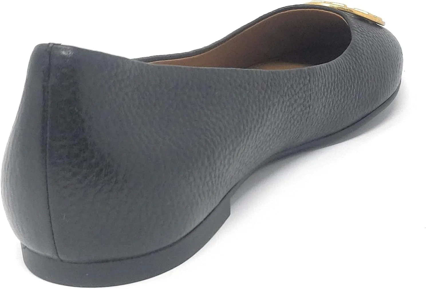 Tory Burch Women's Chelsea Ballet Flats Shoes Superstorm Embossed Pebbled Leather