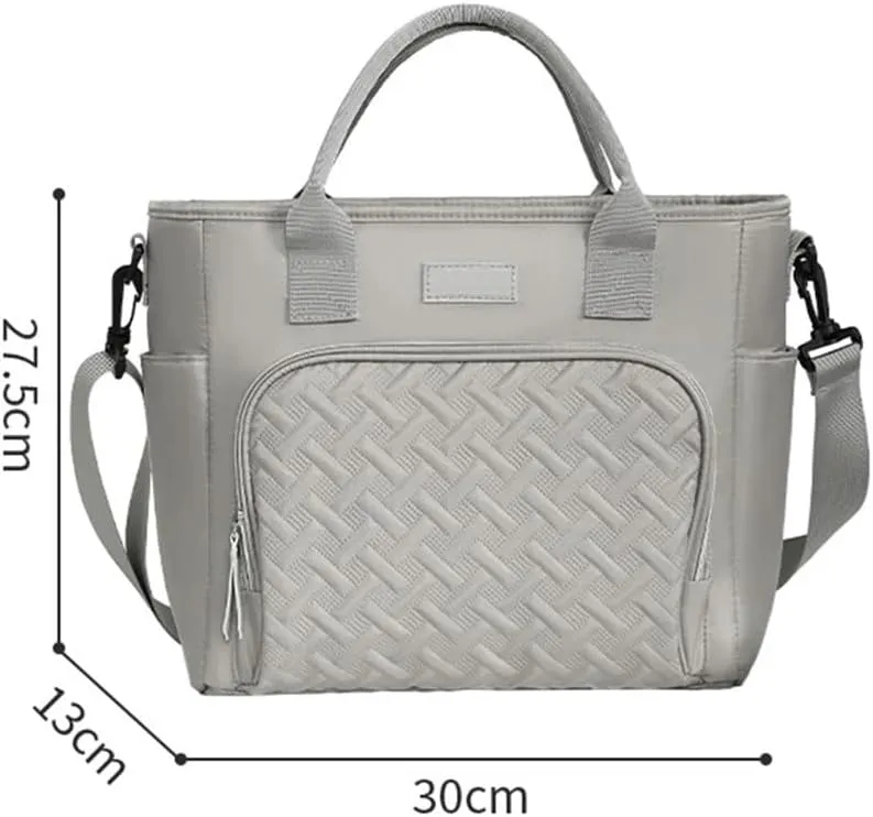 Tote Lunch Bag Portable Lunch Bag Multifunctional Tote Lunch Bag Lunch Bag Easy to Clean Suitable for Work Student Outdoor Camping and So On(Purple)