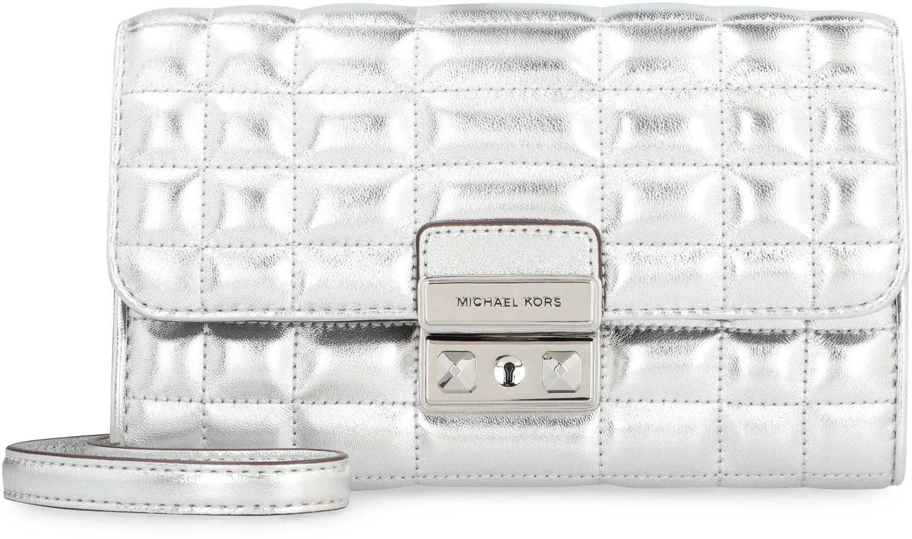 Tribeca leather wallet on chain