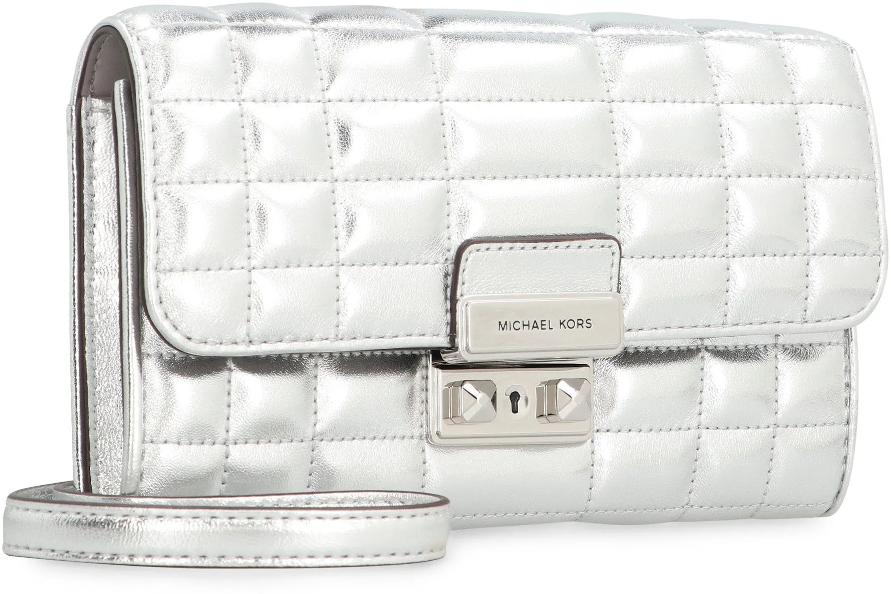 Tribeca leather wallet on chain