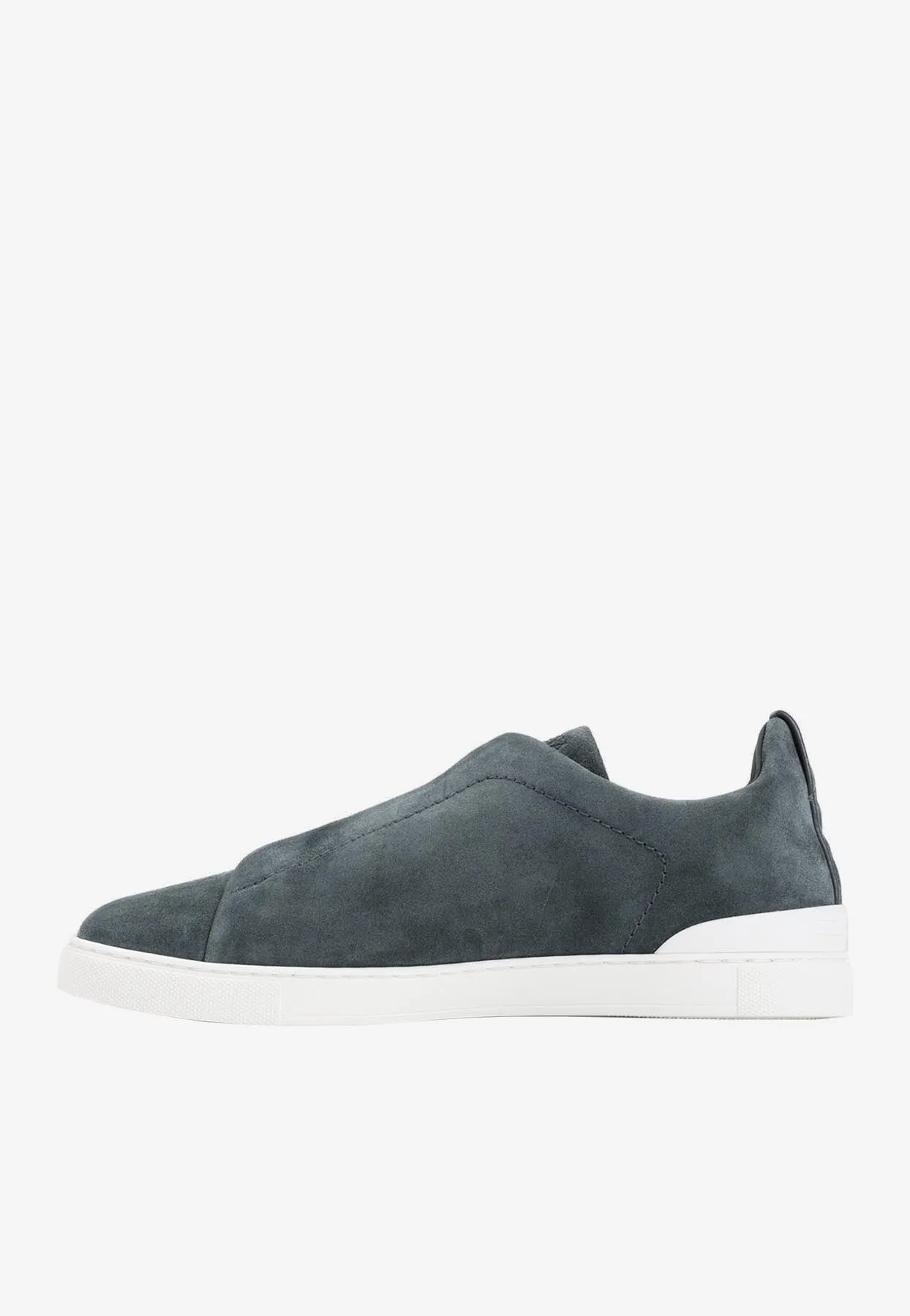 Triple Stitch Low-Top Suede Sneakers