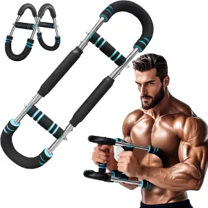 Twister Arm Trainer,60-150lb Adjustable Chest Workout Equipment, Twister Arm Trainer,Portable Power Twister Bar,Detachable Design Fitness Anywhere,Suitable for Camping, Home, Office, Gym