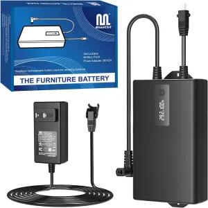 Universal Battery Pack for Reclining Furniture with LCD Display, ZBPOWER 2200mAh Wireless Rechargeable Battery Pack for Power Recliner, Power Sofa, Sectional and Lift Chair