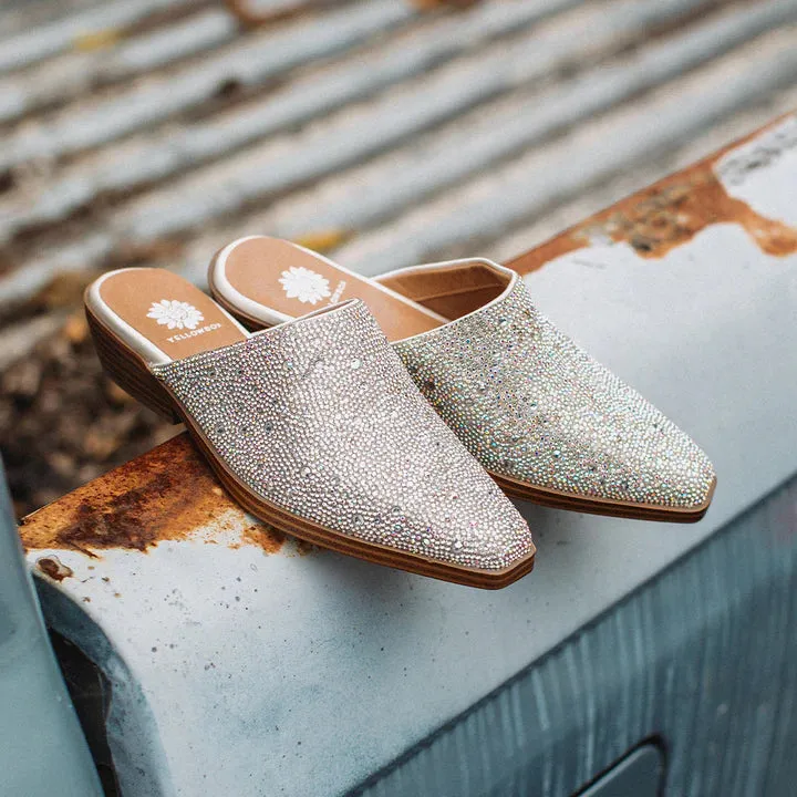 WANNY RHINESTONE SLIP-ON MULE