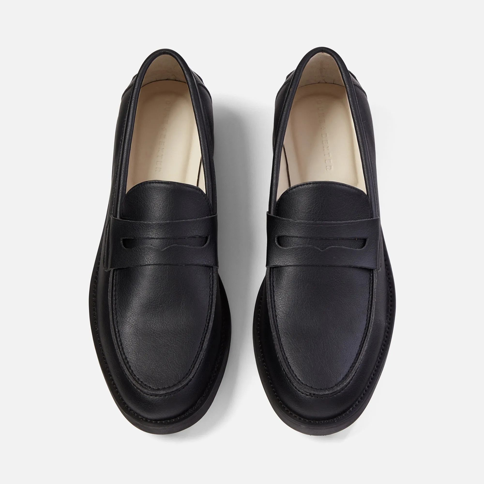 Wilde Black Vegan Penny Loafer - Men's