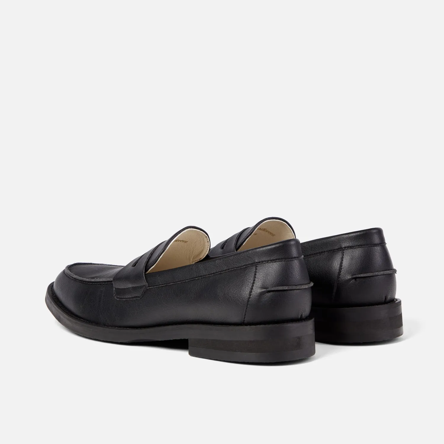 Wilde Black Vegan Penny Loafer - Men's