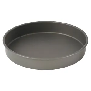 WINCO Round Cake Pan, 12-Inch, Hard Anodized Aluminum,Black