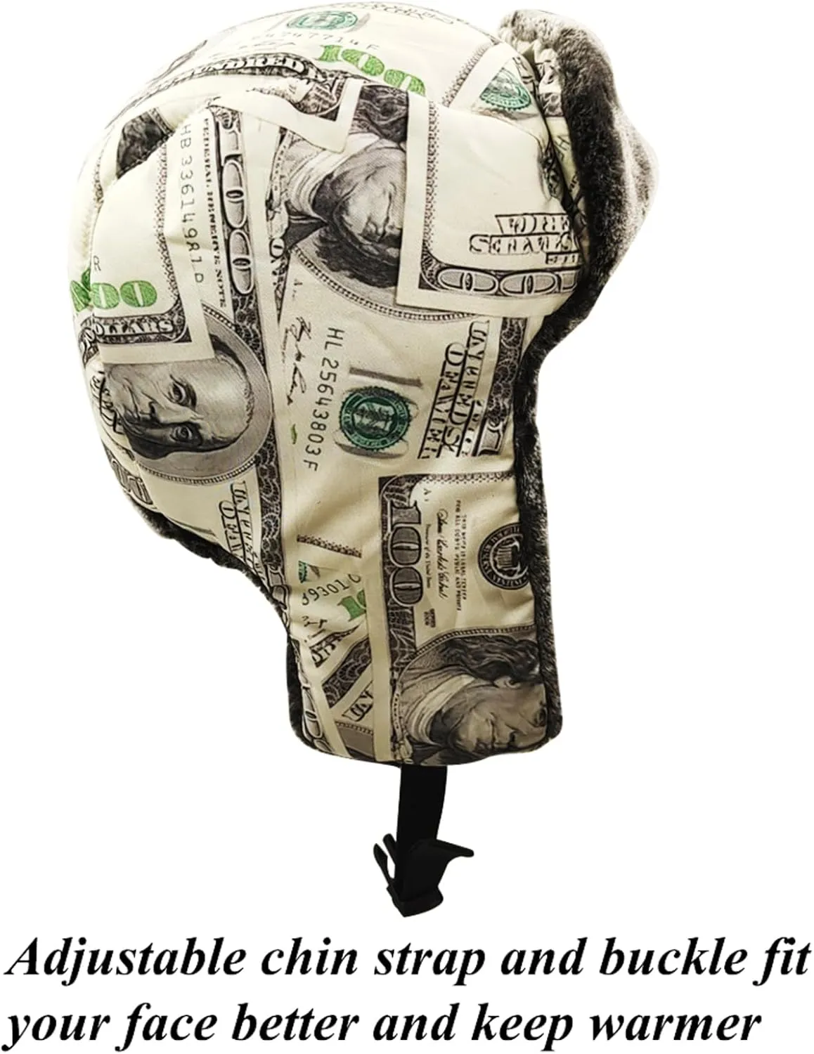 Winter Hunter Hat for Men and Women with Buttons for Cold Weather Warm Aviator Hat
