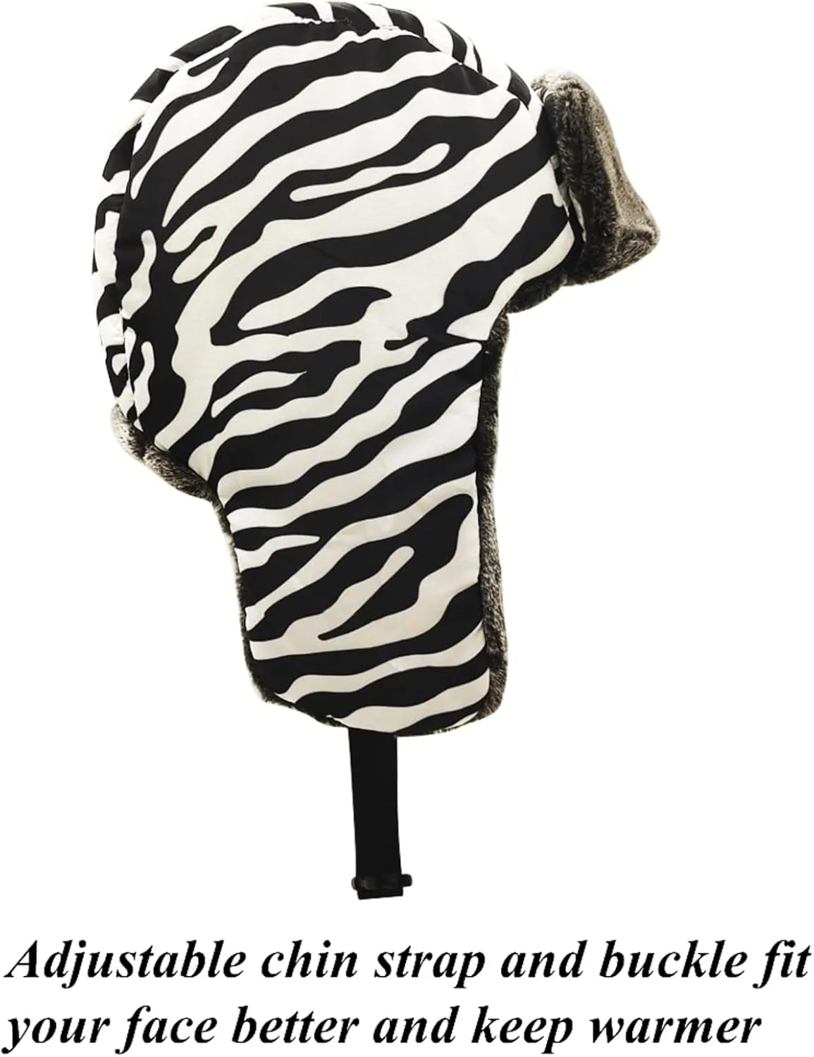 Winter Hunter Hat for Men and Women with Buttons for Cold Weather Warm Aviator Hat