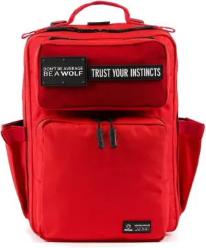 WOLFpak 15L Backpack (Elite Red) Slim Everyday Carry Backpack for Men & Women, Water-Resistant Minimalist Daypack for Laptop & Travel