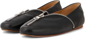 Women's Ballet Flats Zipper Decoration Punk Flsts Casual Comfortable Round Toe Loafers