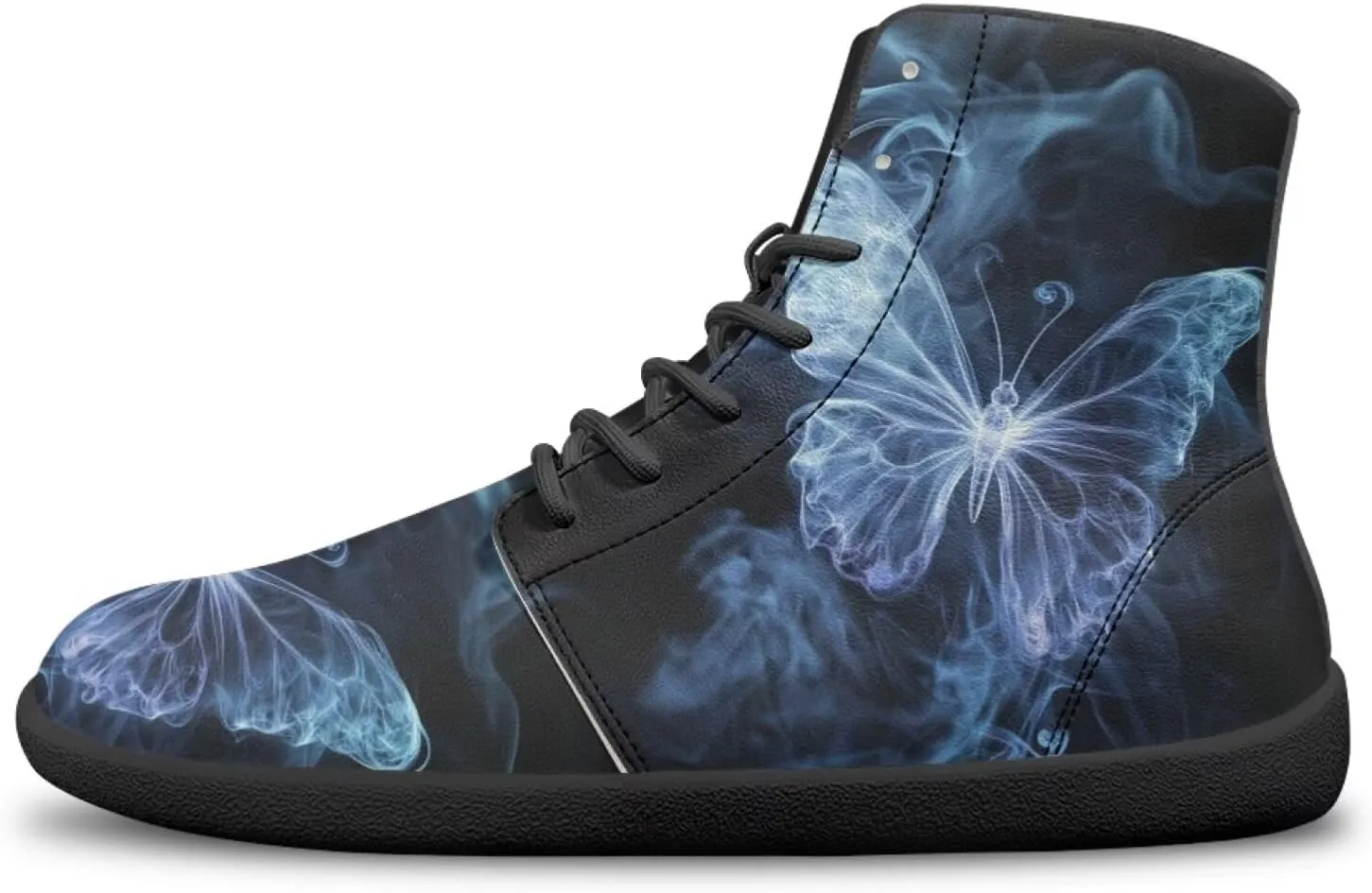 Women's Butterfly High Tops Walking Shoes PU Leather Running Sneakers Business Trainer Sneaker