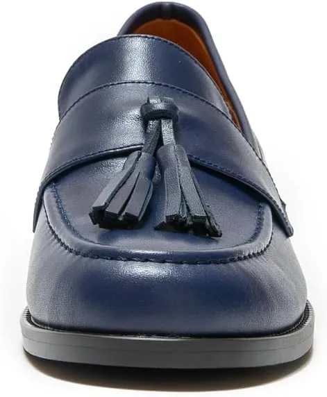Women's Casual Flat Leather Tassel Loafer