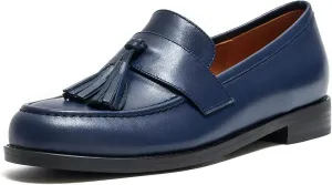 Women's Casual Flat Leather Tassel Loafer