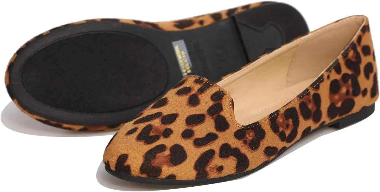 Women's Classic Pointy Toe Boat Slip on Ballet Flats Patent Leather