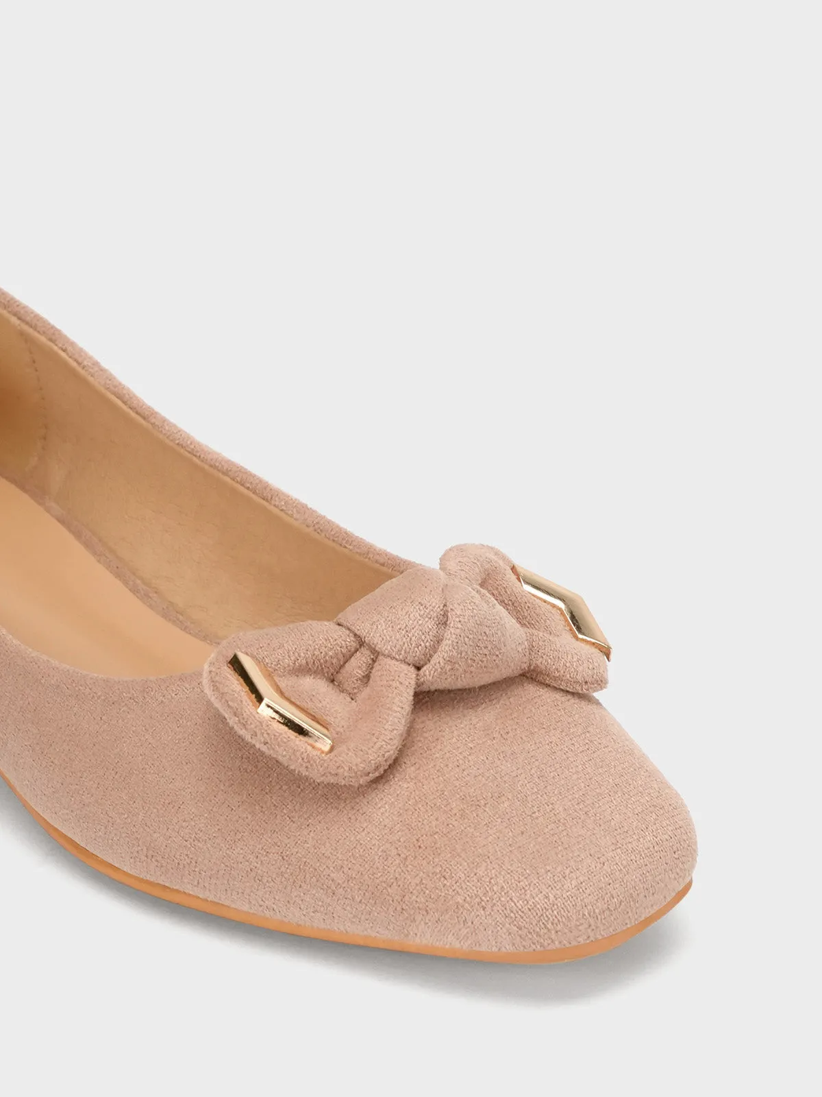 Womens "OKAPARA" Bow Accented Casual Pumps