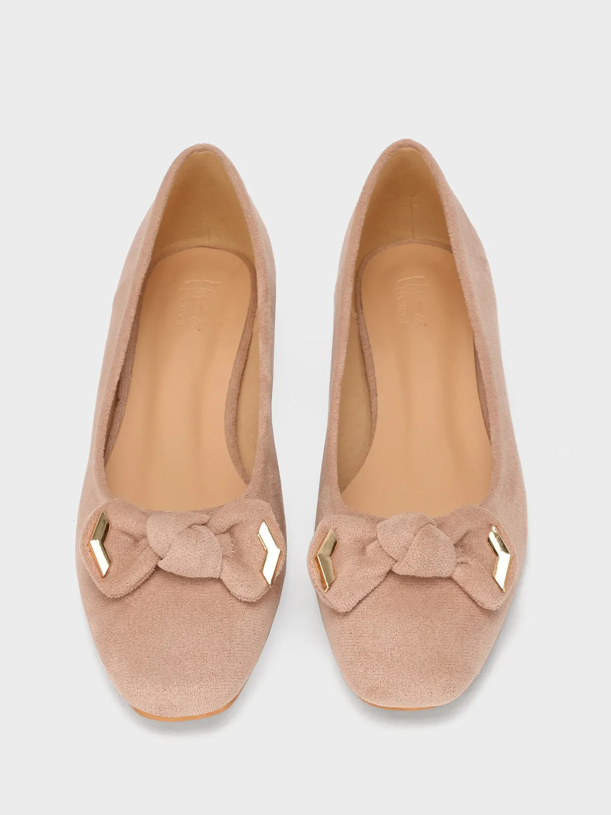 Womens "OKAPARA" Bow Accented Casual Pumps