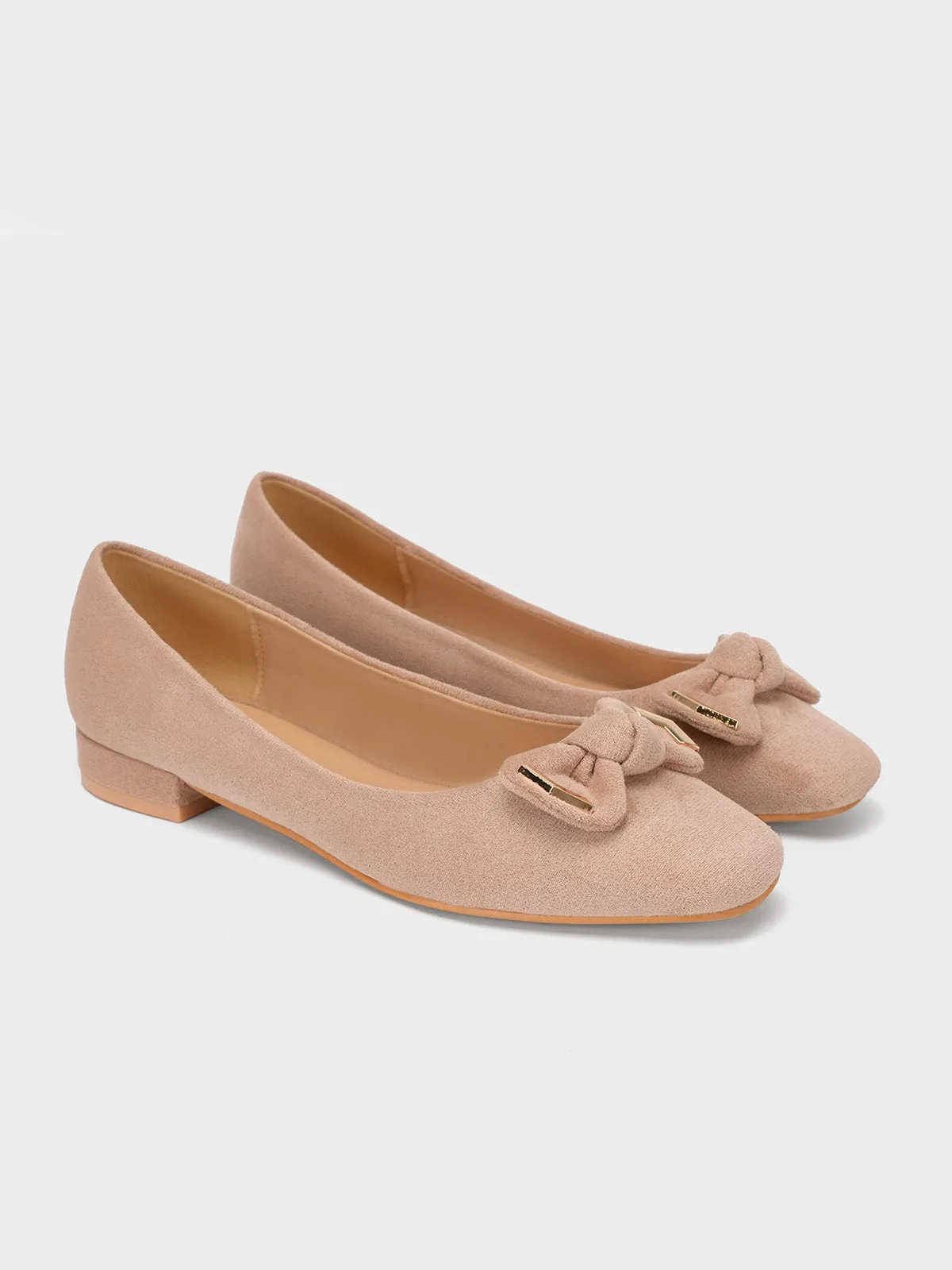 Womens "OKAPARA" Bow Accented Casual Pumps