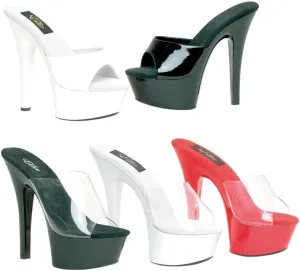 Women's Shoes 6 Inch Heel Mule (Black;5)