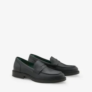 Women's Townee Penny Loafer Black Polido Leather