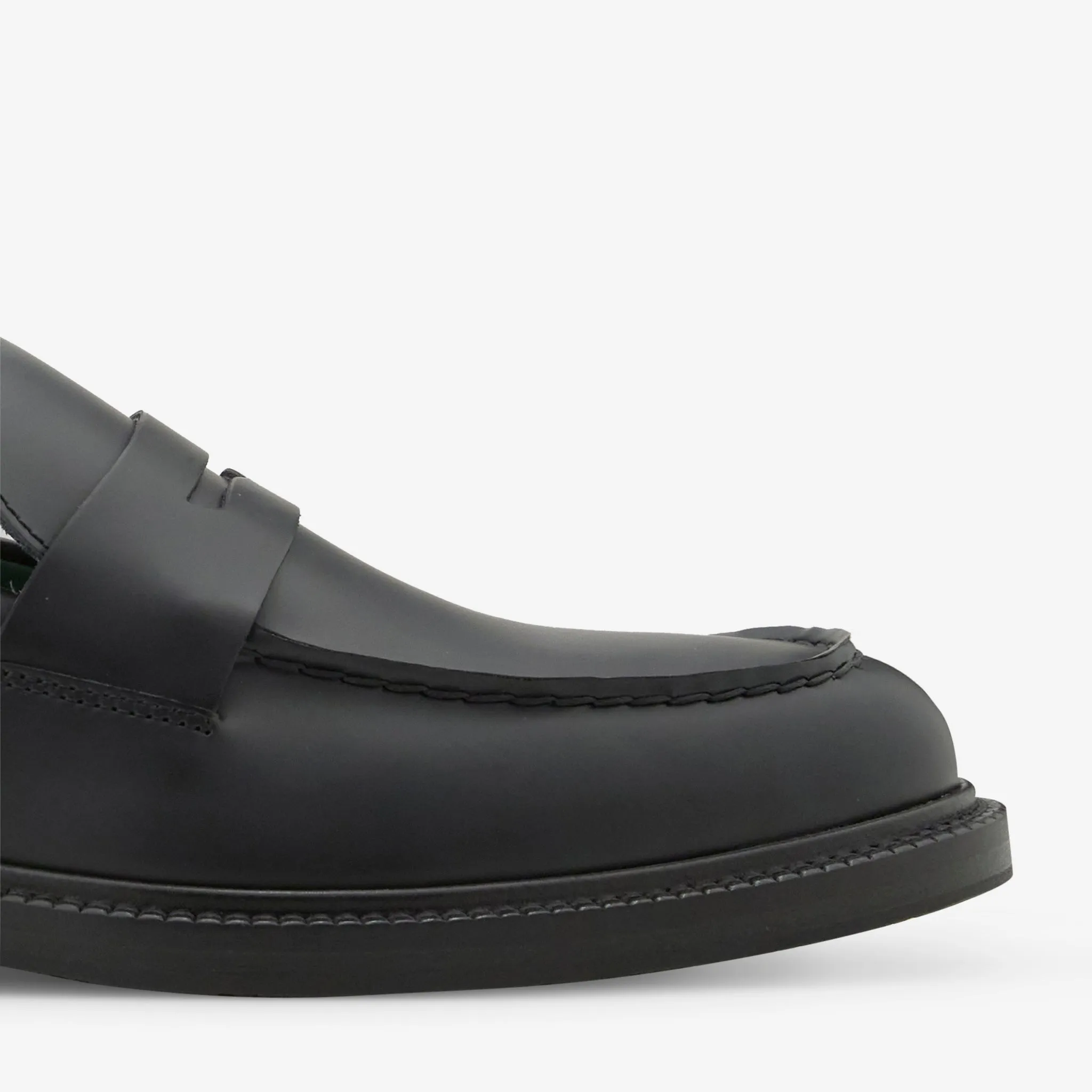 Women's Townee Penny Loafer Black Polido Leather