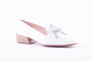 WONDERS - C-6311 LOW HEEL LOAFER - WHITE PATENT