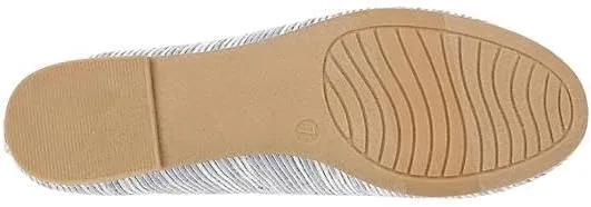 XAPPEAL Cailin - Women's Slip-On Round Toe Bow Accented Dress Ballet Flats