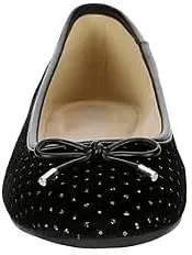 XAPPEAL Cailin - Women's Slip-On Round Toe Bow Accented Dress Ballet Flats