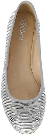 XAPPEAL Cailin - Women's Slip-On Round Toe Bow Accented Dress Ballet Flats