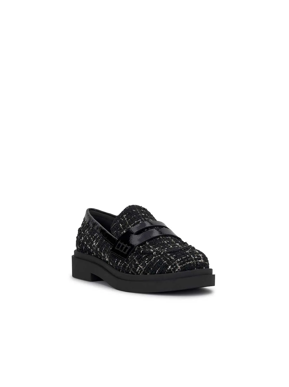 Xuris Loafer in Black Sequin Tweed