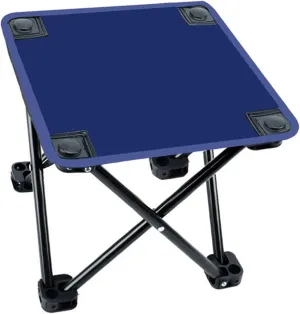 Yiju Camping Stool Camp Stool Folding Stool Camping Chair Foldable Footstool Recliner Foot Rest for Fishing Festival, Dark Blue