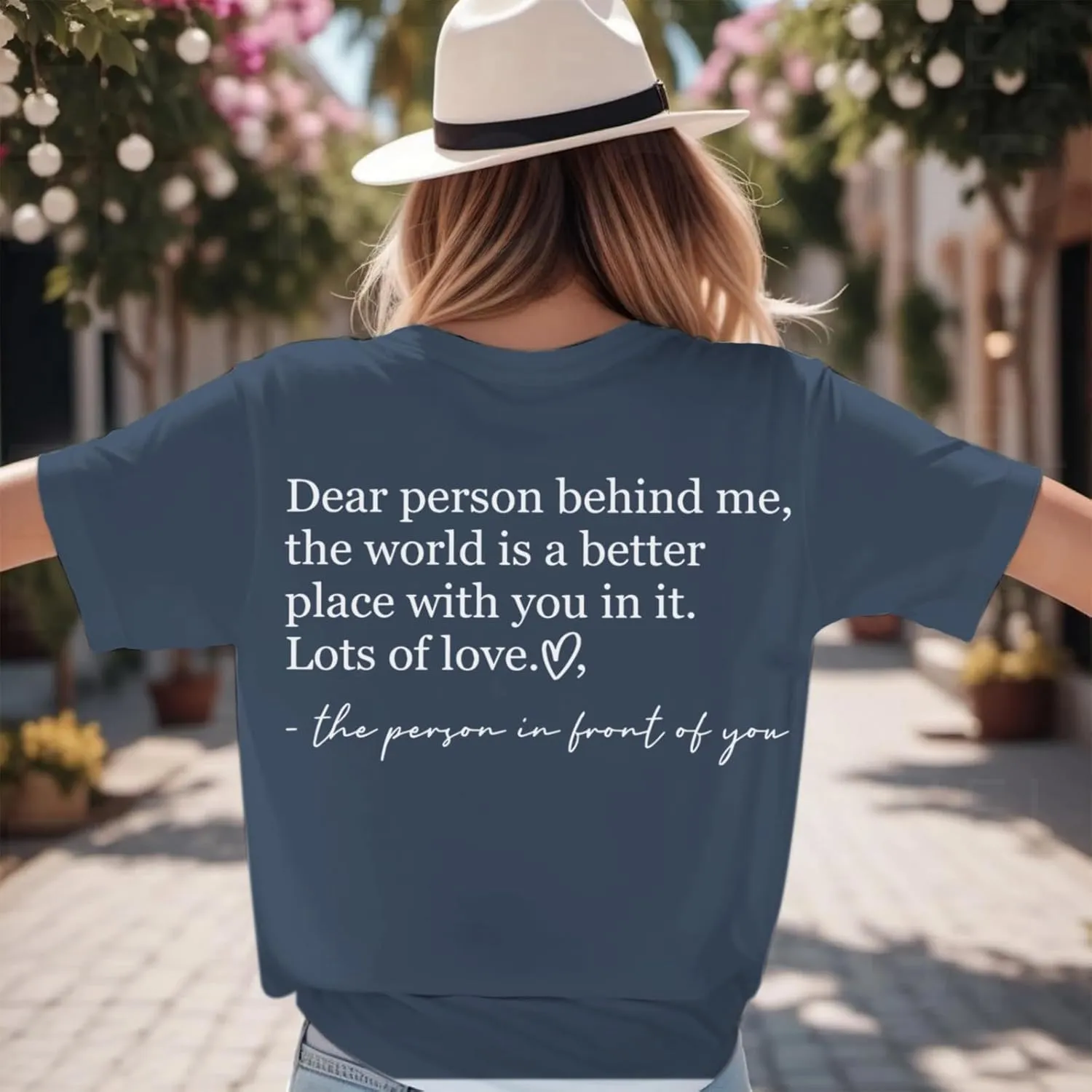 You are Enough Dear Person Behind Me Shirt Women Mental Health Matters Inspirational Tshirts Positive Tees Tops