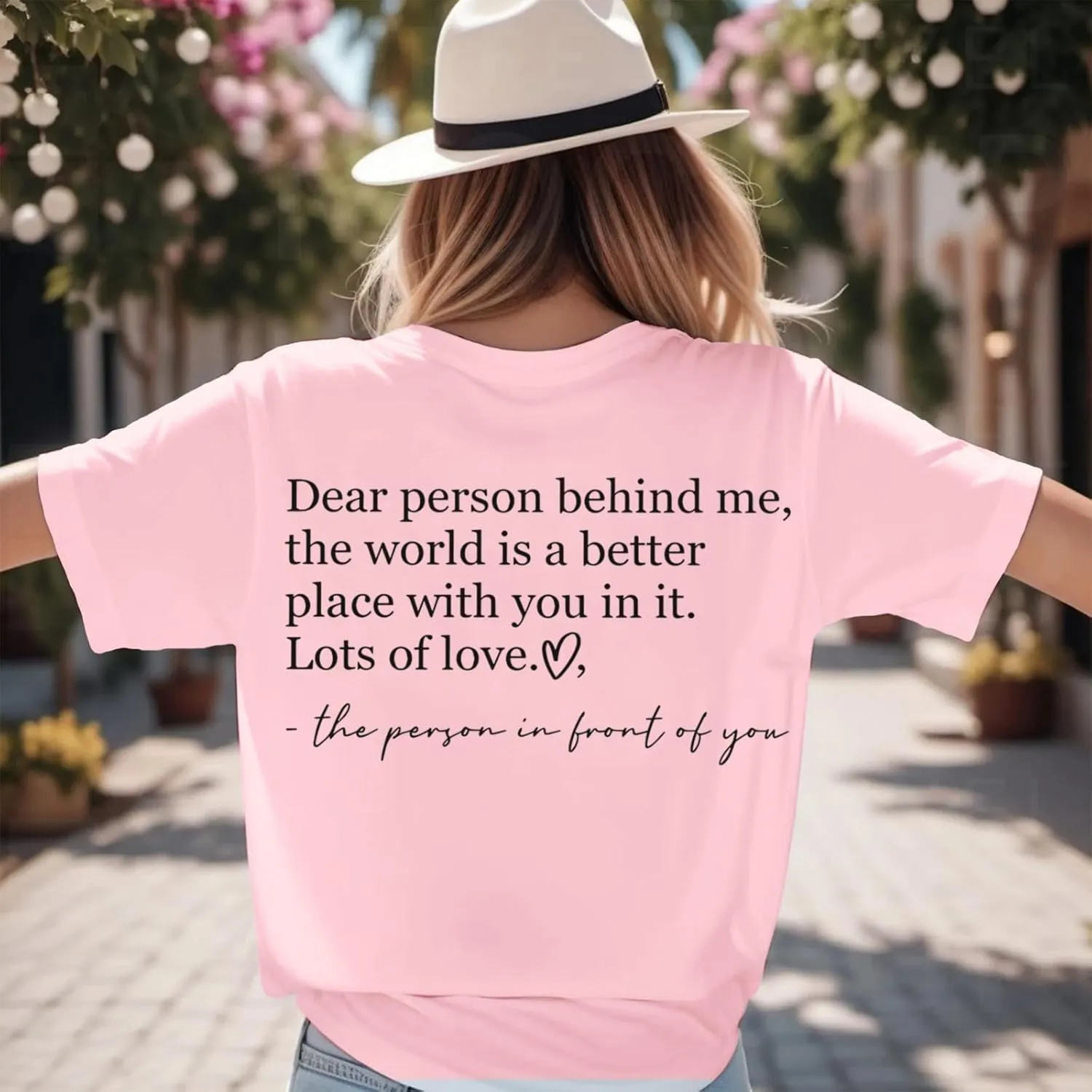 You are Enough Dear Person Behind Me Shirt Women Mental Health Matters Inspirational Tshirts Positive Tees Tops