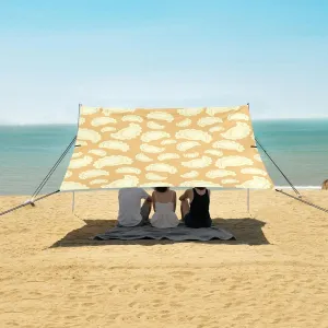 Yummy Food Dumpling Jiaozi Beach Camping Tent Sun Shelter for Whole Family, Beach Shade Canopy with UPF50  UV Protection,Easy Set Up and Carry,Outdoor Shade for Trips, Fishing, Backyard Fun Pic
