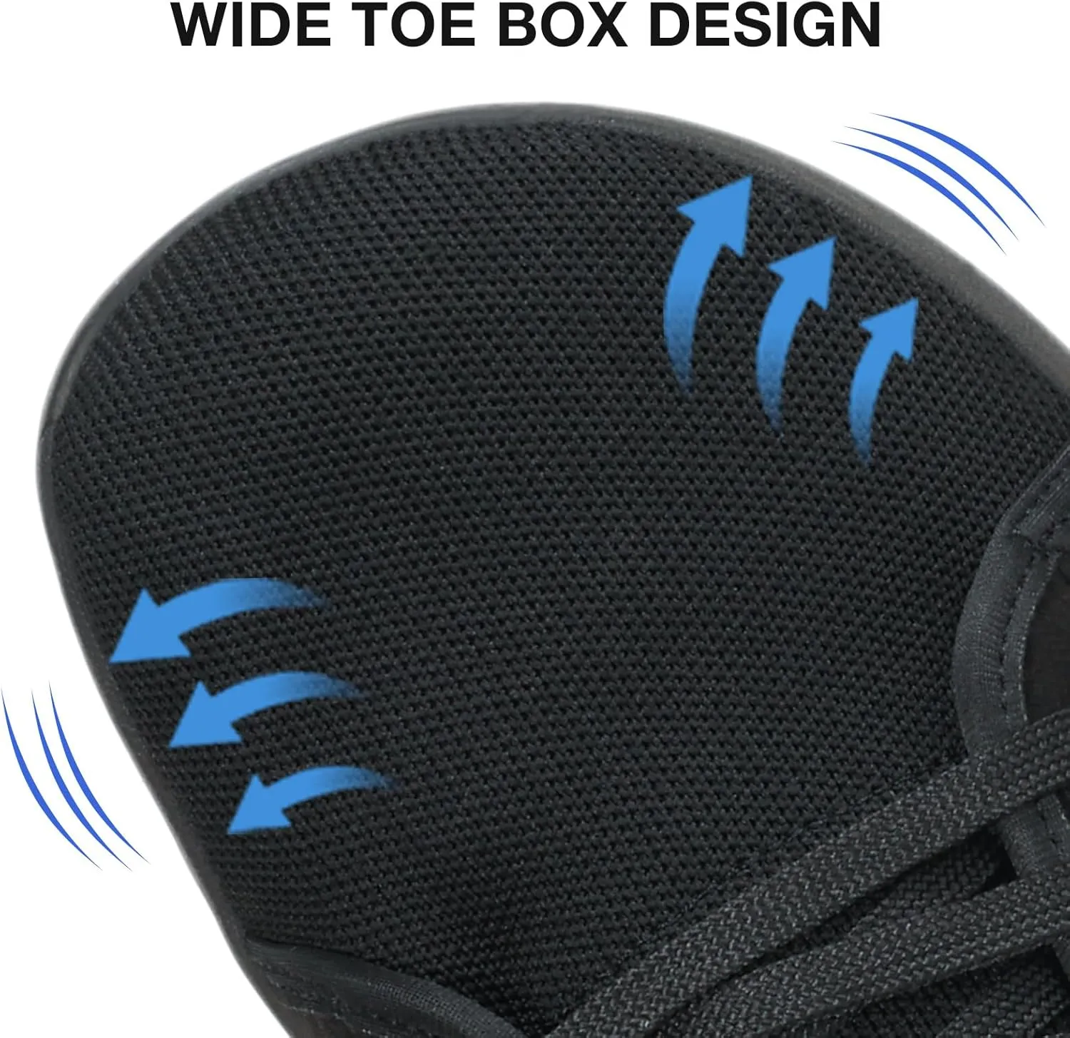 ZVC Barefoot Shoes Men Wide Toe Box Shoes Knitted Zero Drop Sole Sneakers for Mens Minimalist Footwear