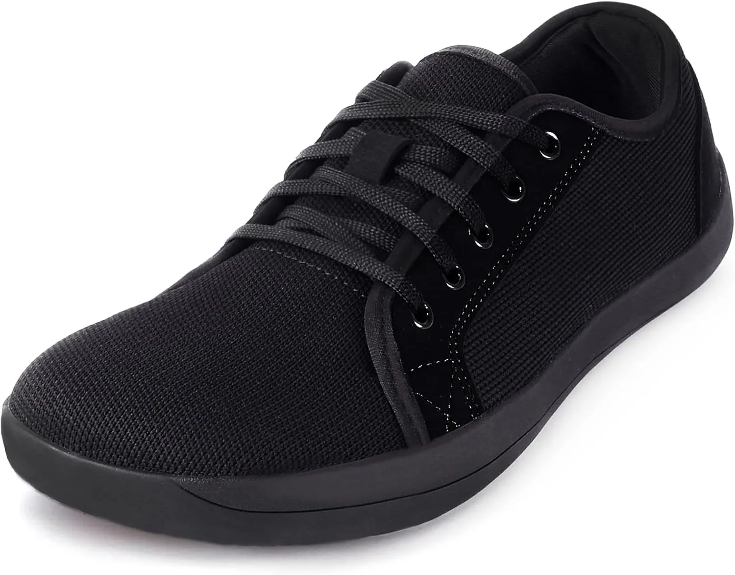 ZVC Barefoot Shoes Men Wide Toe Box Shoes Knitted Zero Drop Sole Sneakers for Mens Minimalist Footwear