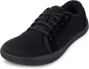 ZVC Barefoot Shoes Men Wide Toe Box Shoes Knitted Zero Drop Sole Sneakers for Mens Minimalist Footwear